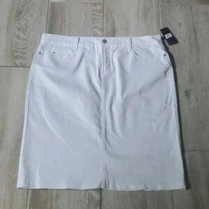 NWT NYDJ High Rise White Denim Pencil Skirt Size 16 | NYDJ High Rise Skirt